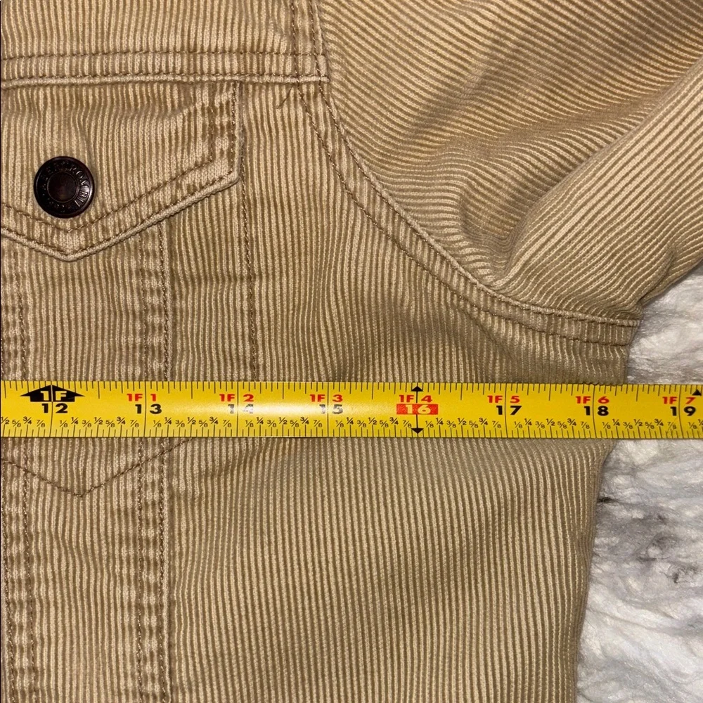 Abercrombie & Fitch Vintage Corduroy Double-Zip Short Trucker Jacket, Size M - Picture 8 of 16